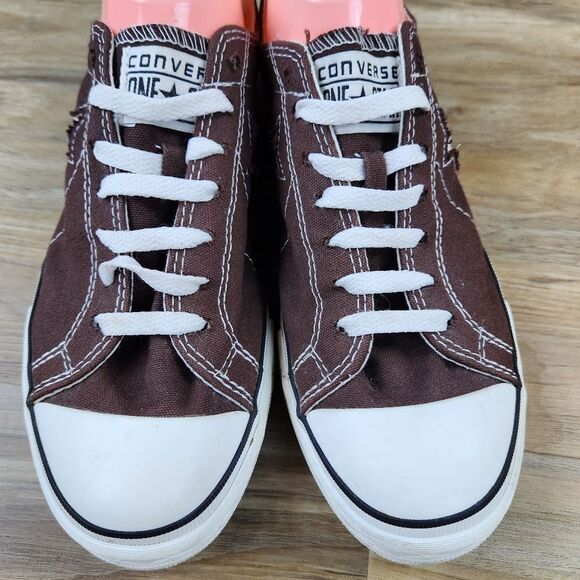 💜Converse One Star Brown Slip-On Low Top Sneakers Size 10 - Picture 5 of 12